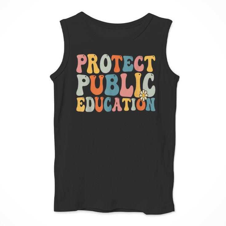 Protect Public Education Public Teacher School Men Tank Top, funny design