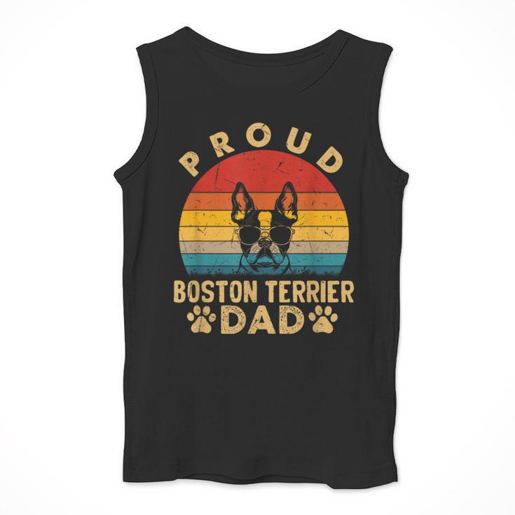 Proud Boston Terrier Dad Dog Owner Fathers Day Men Women Kids Men Tank Top, Boston Terrier Dad Gifts, funny design