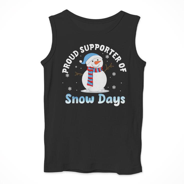 Proud Supporter Of Snow Days Teacher Men Tank Top, funny design