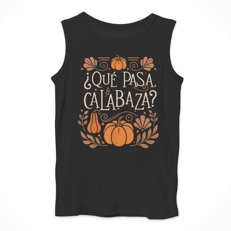 Que Pasa Calabaza Shirt Spanish Teacher Men Tank Top, funny design