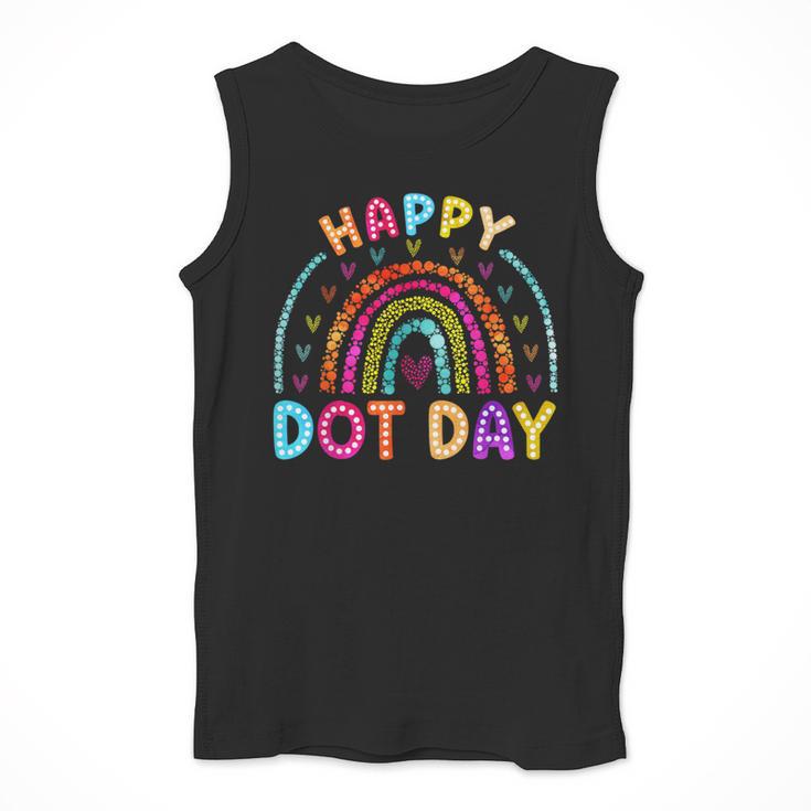 Rainbow Happy Dot Day Shirts Teacher Kids September 15th Men Tank Top, funny design