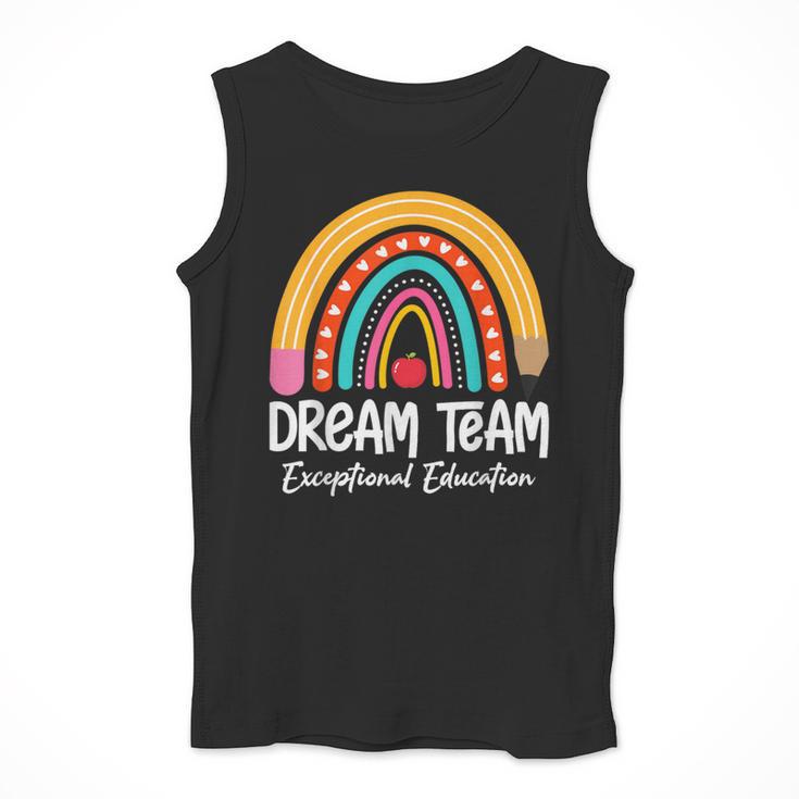Rainbow Pencil Dream Exceptional Education Team SPED Teacher Men Tank Top, funny design