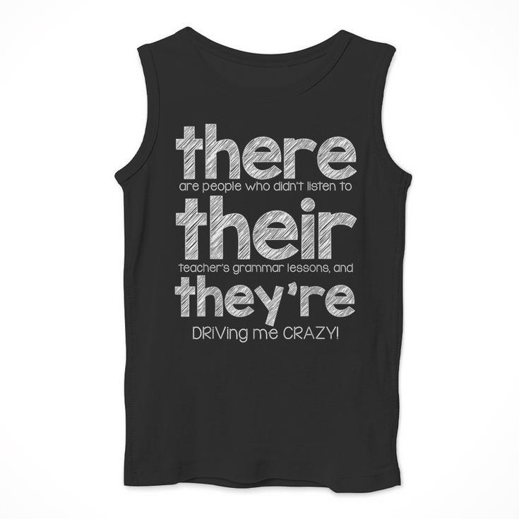 There Their They'Re English Grammar Teacher Humor Men Tank Top, English Teacher Gifts, funny design There Their They'Re English Grammar Teacher Humor Men Tank Top, English Teacher Gifts, funny design
