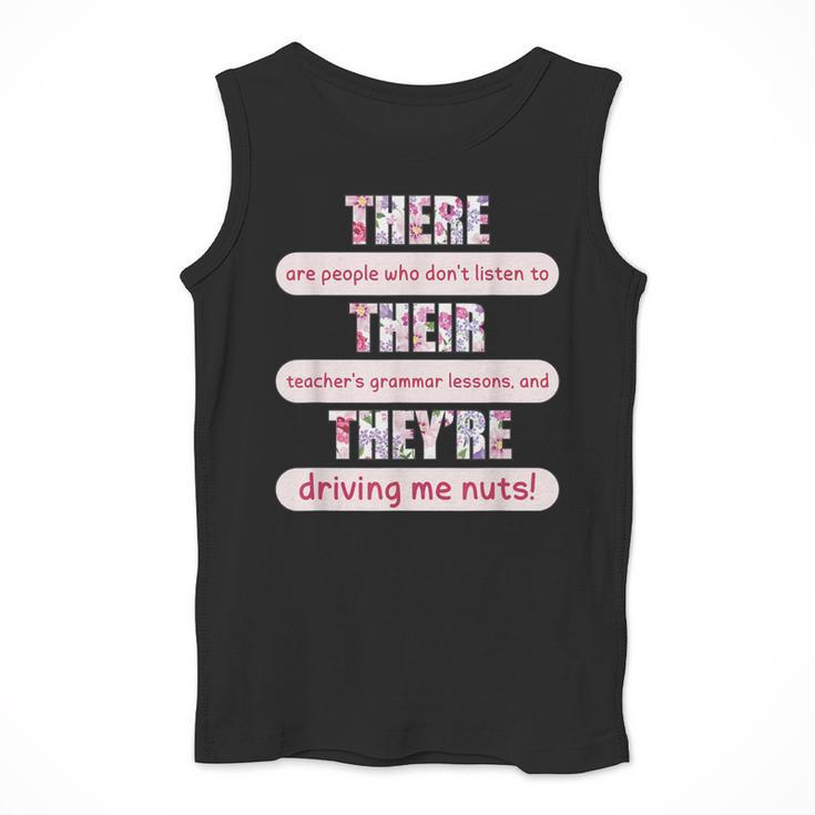 There Their They'Re Teacher English Grammar Police Men Tank Top, English Teacher Gifts, funny design There Their They'Re Teacher English Grammar Police Men Tank Top, English Teacher Gifts, funny design