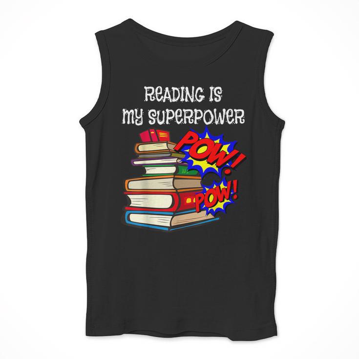 Reading Is My Super Power Superhero Best English Teacher Men Tank Top, Super Teacher Gifts, English Teacher Gifts, funny design