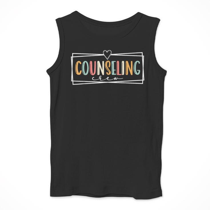 Retro Counseling Crew Counselor Teacher Appreciation Men Tank Top, funny design