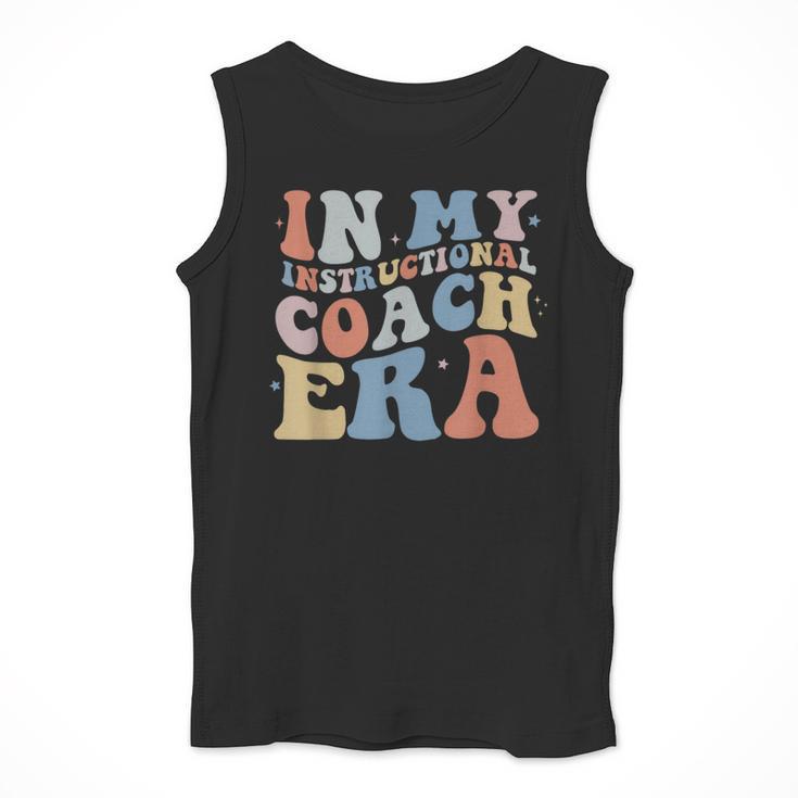 Retro Groovy In My Instructional Coach Era Teacher Men Tank Top, Groovy Teacher Gifts, funny design