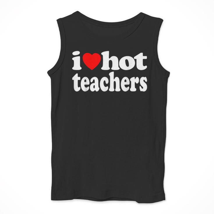 Retro I Love Hot Teachers Vintage I Heart Hot Teacher Men Women Girls Kids Men Tank Top, funny design