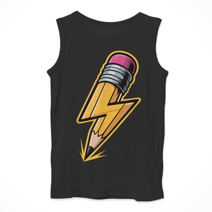 Retro Pencil Pencil Back To School Teacher Student Men Tank Top, funny design Retro Pencil Pencil Back To School Teacher Student Men Tank Top, funny design