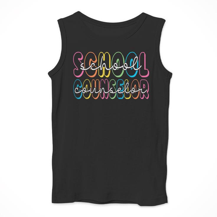 Retro School Counselor Counseling Teacher Appreciation Men Tank Top, funny design Retro School Counselor Counseling Teacher Appreciation Men Tank Top, funny design