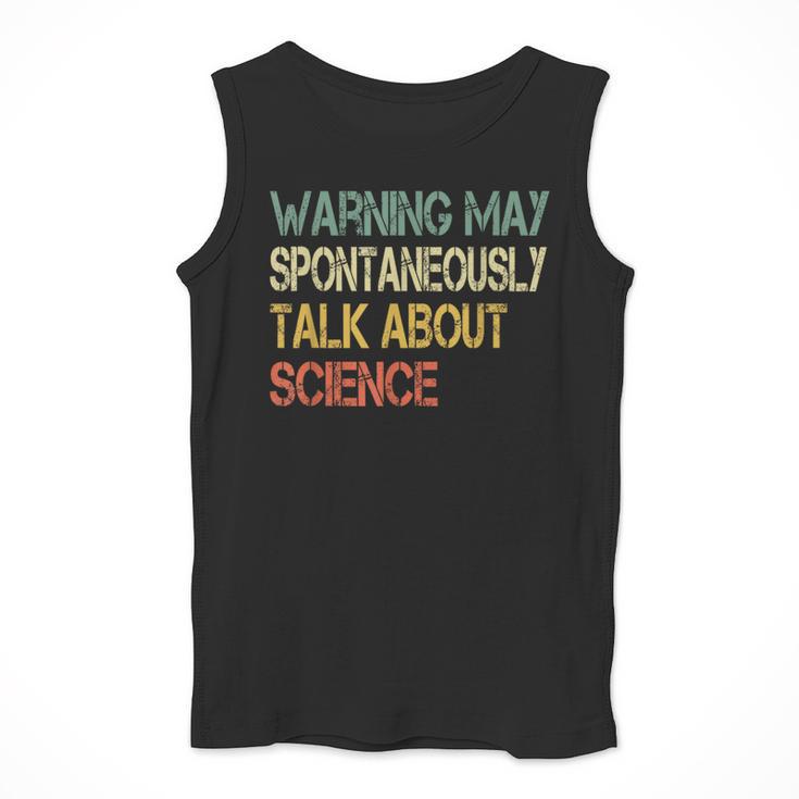 Retro Scientist Warning May Talk About Science Teacher Men Tank Top, Science Teacher Gifts, funny design Retro Scientist Warning May Talk About Science Teacher Men Tank Top, Science Teacher Gifts, funny design