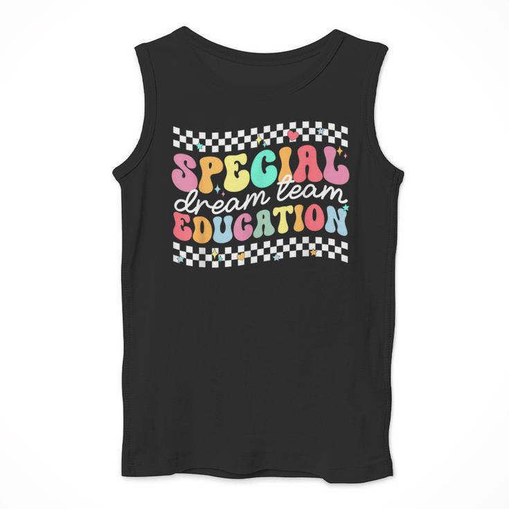 Retro Special Education Squad Groovy Dream Team SPED Teacher Men Tank Top, Groovy Teacher Gifts, funny design Retro Special Education Squad Groovy Dream Team SPED Teacher Men Tank Top, Groovy Teacher Gifts, funny design