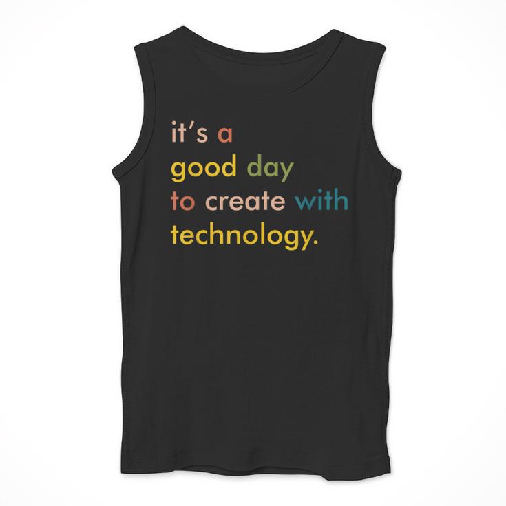 Retro Technology Teacher Shirt Tech Teacher Men Tank Top, funny design Retro Technology Teacher Shirt Tech Teacher Men Tank Top, funny design