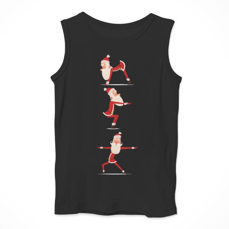 Santa Yoga Poses For Yogi Teacher Christmas Yoga Poses Men Tank Top, funny design Santa Yoga Poses For Yogi Teacher Christmas Yoga Poses Men Tank Top, funny design