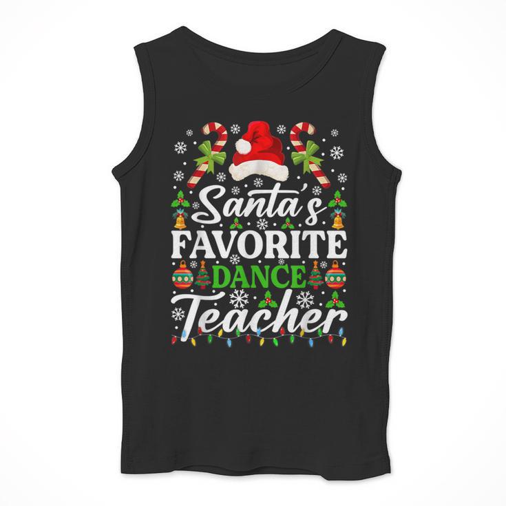 Santa's Favorite Dance Teacher Shirt Christmas Pajama Men Tank Top, funny design Santa's Favorite Dance Teacher Shirt Christmas Pajama Men Tank Top, funny design