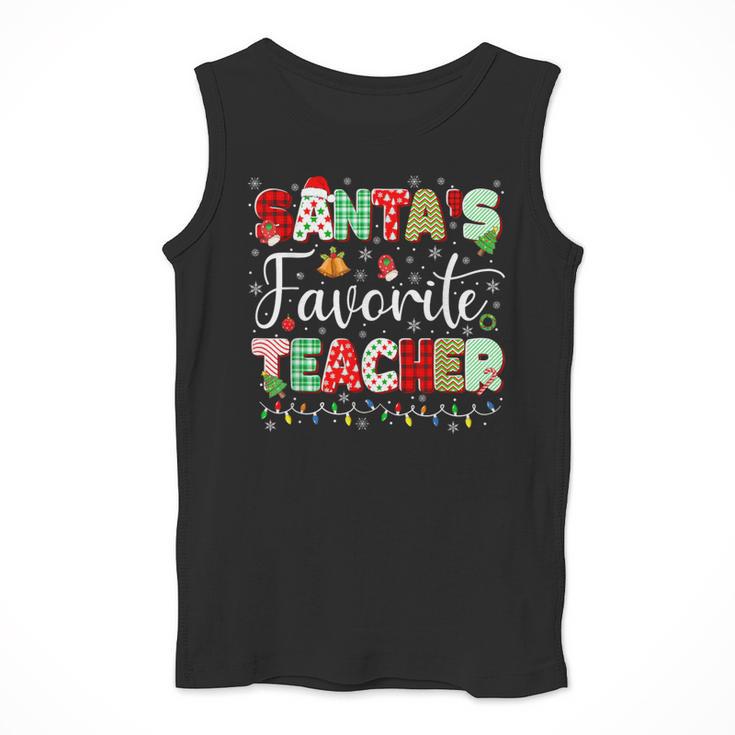 Santas Favorite Teacher Christmas Matching Xmas Men Women Men Tank Top, funny design Santas Favorite Teacher Christmas Matching Xmas Men Women Men Tank Top, funny design