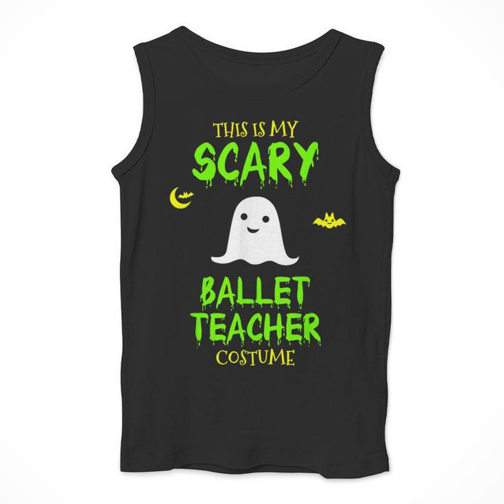 Scary Ballet Teacher Costume Halloween Lazy Easy Men Tank Top, funny design