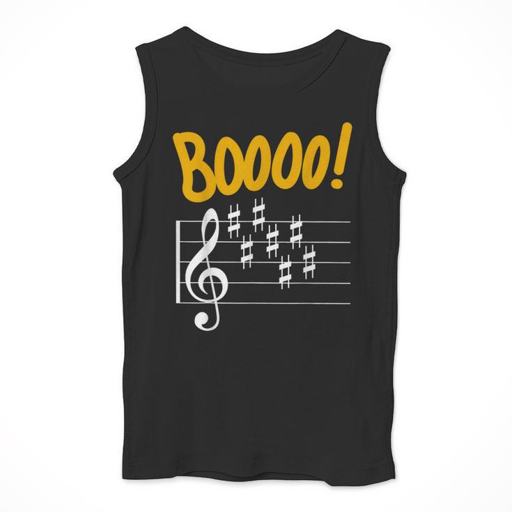 Scary Key Signature Boo Music Halloween Musician Teacher Men Women Men Tank Top, funny design