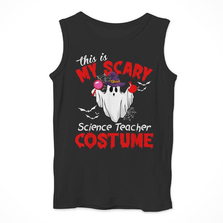 This Is My Scary Science Teacher Costume Ghost Halloween Men Tank Top, Science Teacher Gifts, funny design