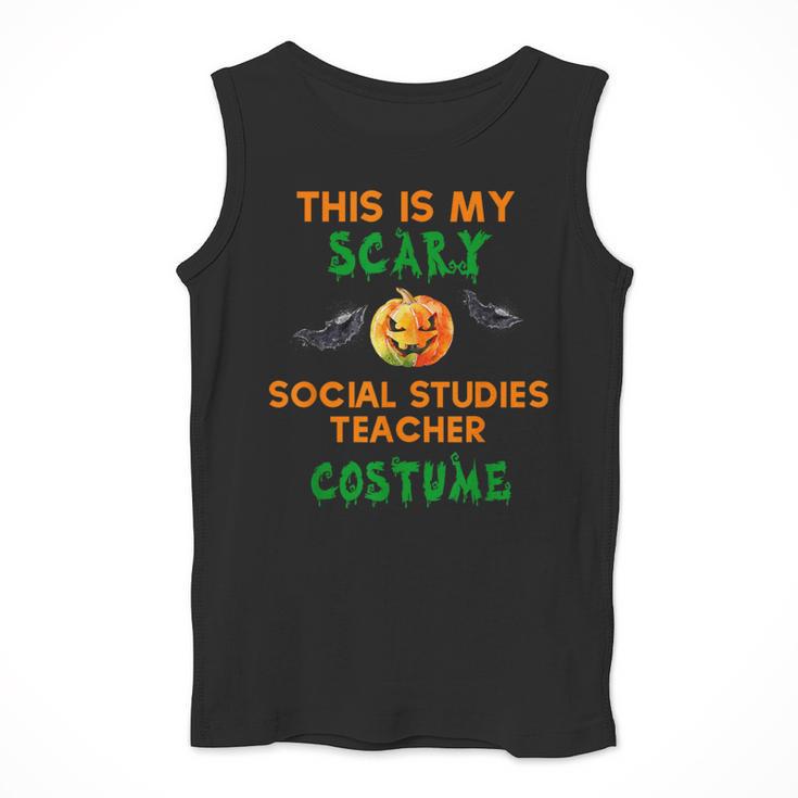 My Scary Social Studies Teacher Costume Halloween Men Women Men Tank Top, funny design My Scary Social Studies Teacher Costume Halloween Men Women Men Tank Top, funny design