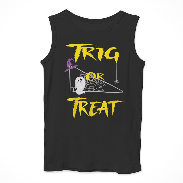 School Math Teacher Halloween 2022 Trig Or Treat Shirt Men Tank Top, funny design School Math Teacher Halloween 2022 Trig Or Treat Shirt Men Tank Top, funny design