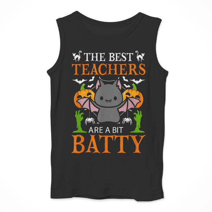 School Teacher A Bit Batty Teaching Bat Halloween Costume Men Tank Top, funny design