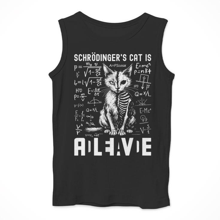 Schrodinger's Cat Dead And Alive Physics Teacher Men Tank Top, funny design