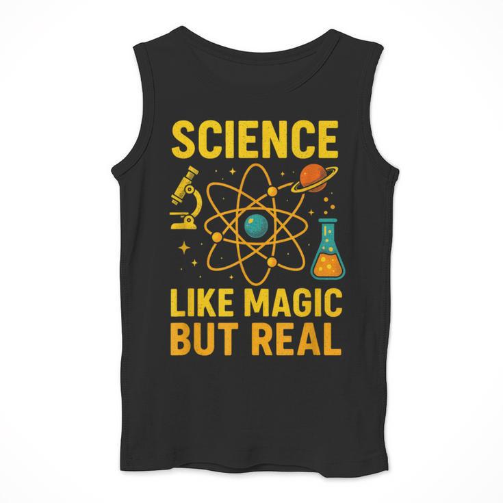 Science Like Magic But Real Nerdy Teacher Men Tank Top, Science Teacher Gifts, funny design