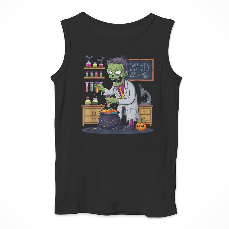 Science Teacher Halloween Shirt Zombie Chemistry Scientist Men Tank Top, Science Teacher Gifts, funny design