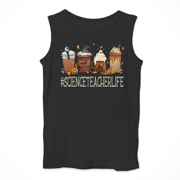 Science Teacher Horror Fall Coffee Halloween Pumpkin Autumn Men Tank Top, Science Teacher Gifts, funny design Science Teacher Horror Fall Coffee Halloween Pumpkin Autumn Men Tank Top, Science Teacher Gifts, funny design
