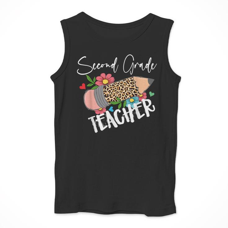 Second Grade Teacher Leopard Pencil 2nd Grade Women Teacher Men Tank Top, 2nd Grade Teacher Gifts, funny design Second Grade Teacher Leopard Pencil 2nd Grade Women Teacher Men Tank Top, 2nd Grade Teacher Gifts, funny design