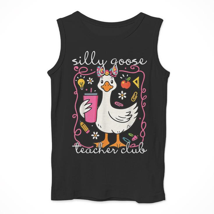 Silly Goose Teacher Club Animal Lover Groovy Teacher Men Tank Top, Groovy Teacher Gifts, funny design Silly Goose Teacher Club Animal Lover Groovy Teacher Men Tank Top, Groovy Teacher Gifts, funny design