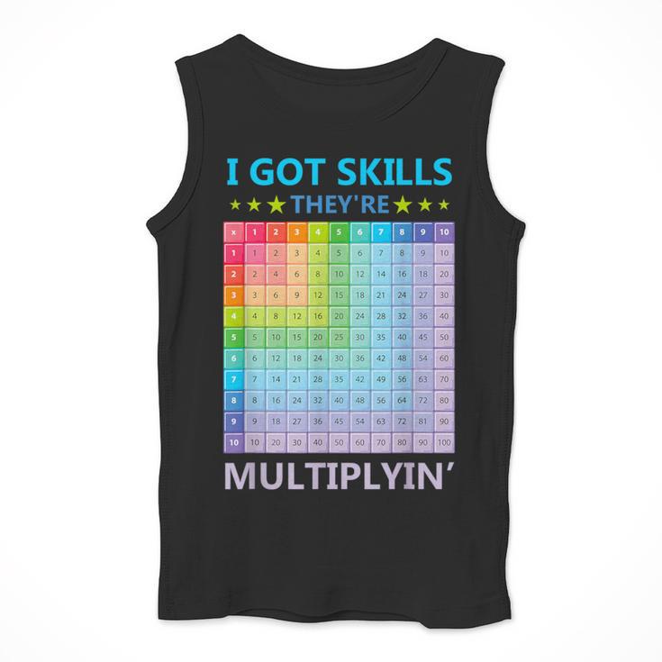 I Got Skills They'Re Multiplying Math Teacher Students Men Tank Top, funny design