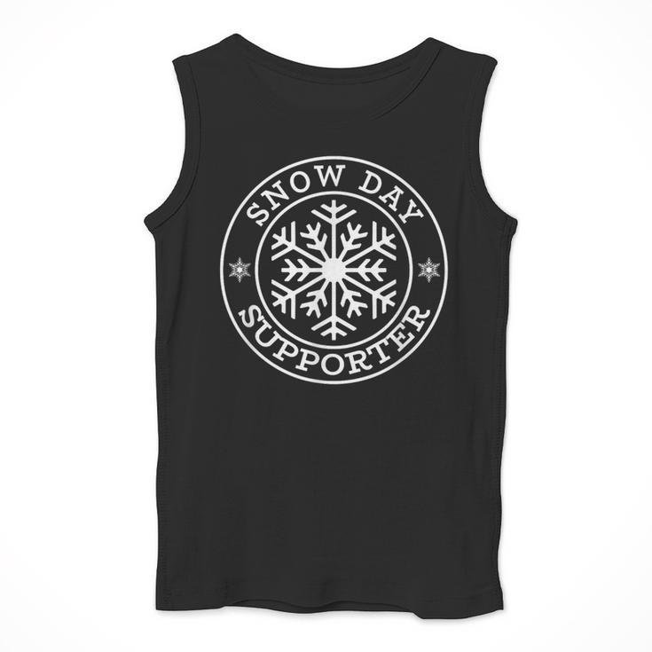 Snow Day Supporter Teacher Student Winter Snowflake Men Tank Top, funny design