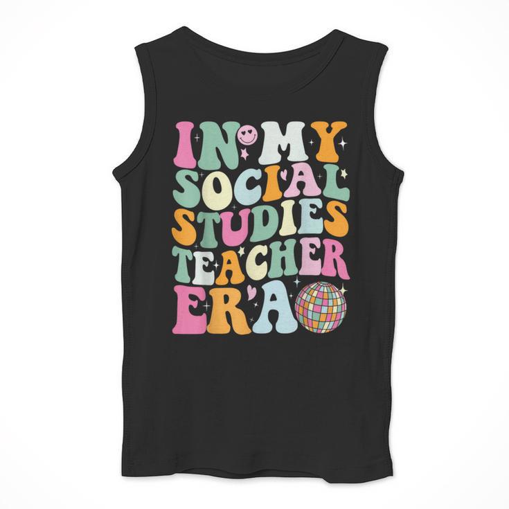 In My Social Studies Teacher Era Cute Social Studies Teacher Men Tank Top, funny design