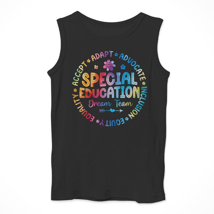 Special Education Squad Dream Team SPED Teacher Back School Men Tank Top, funny design