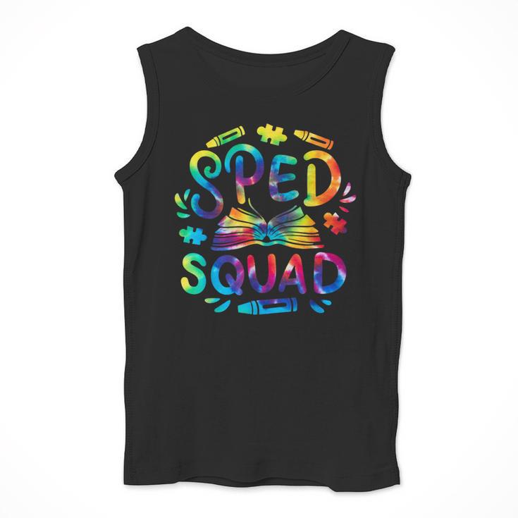 Special Education Teacher Sped Squad SPED Teacher Tie Dye Men Tank Top, funny design Special Education Teacher Sped Squad SPED Teacher Tie Dye Men Tank Top, funny design