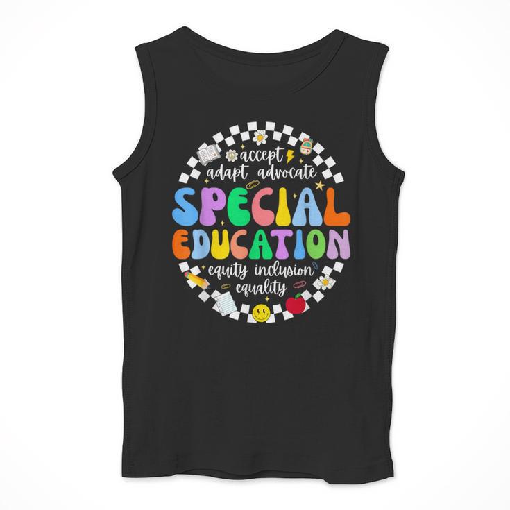 Special Education Teacher SPED Squad Team Kids Men Groovy Men Tank Top, Groovy Teacher Gifts, funny design Special Education Teacher SPED Squad Team Kids Men Groovy Men Tank Top, Groovy Teacher Gifts, funny design