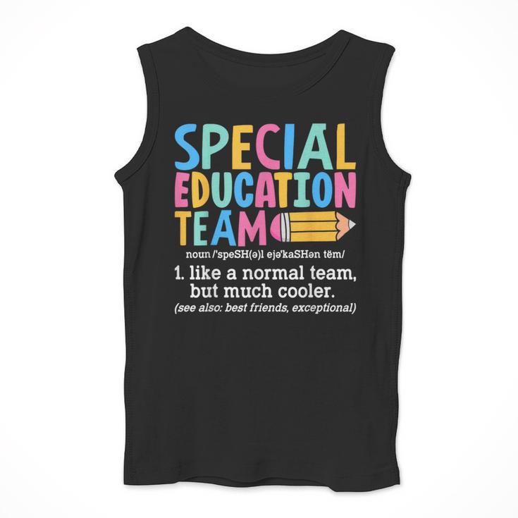 Special Education Team Definition Retro Ed Team Crew Teacher Men Tank Top, funny design Special Education Team Definition Retro Ed Team Crew Teacher Men Tank Top, funny design