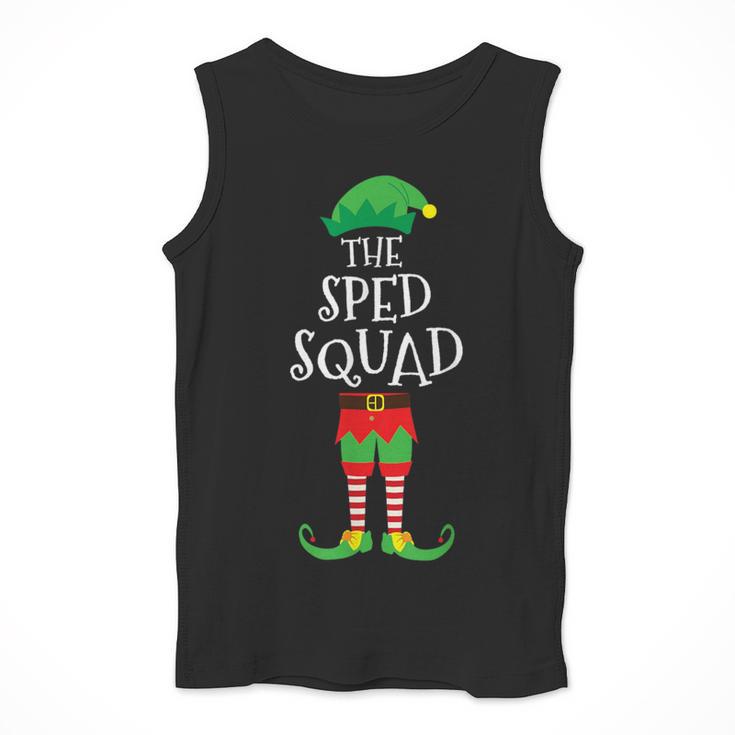 SPED Squad Elf Teacher Matching Christmas Party Pajama Men Tank Top, funny design SPED Squad Elf Teacher Matching Christmas Party Pajama Men Tank Top, funny design