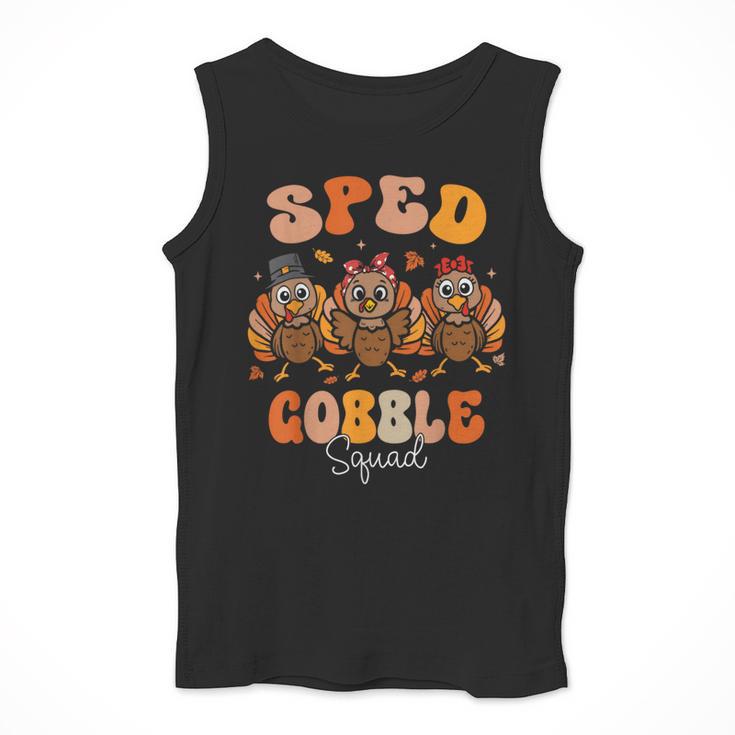 Sped Teacher Gobble Squad Thanksgiving Special Education Men Tank Top, funny design