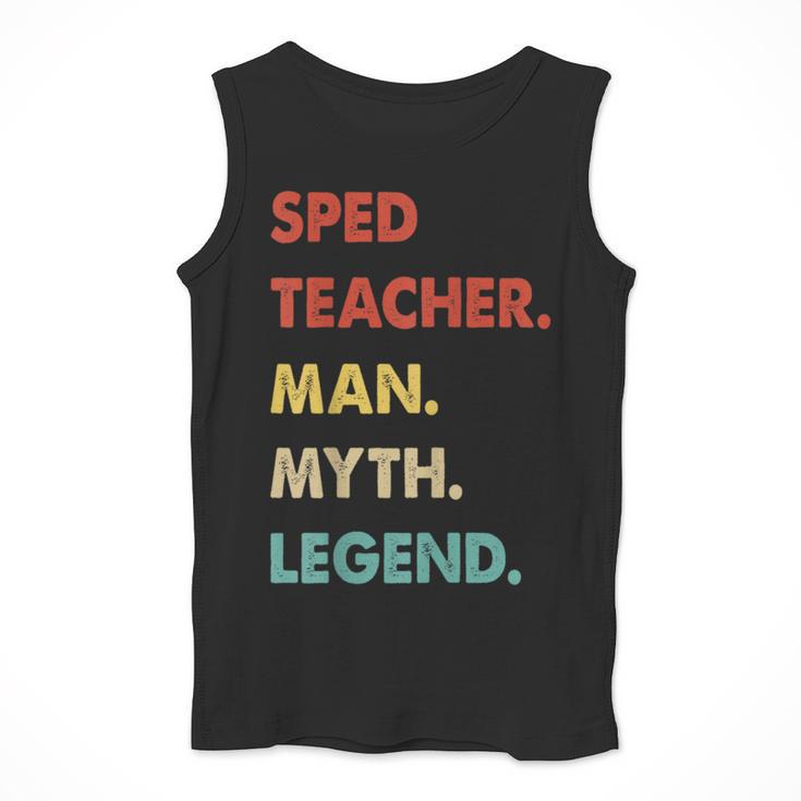 Sped Teacher Man Myth Legend Men Tank Top, funny design Sped Teacher Man Myth Legend Men Tank Top, funny design