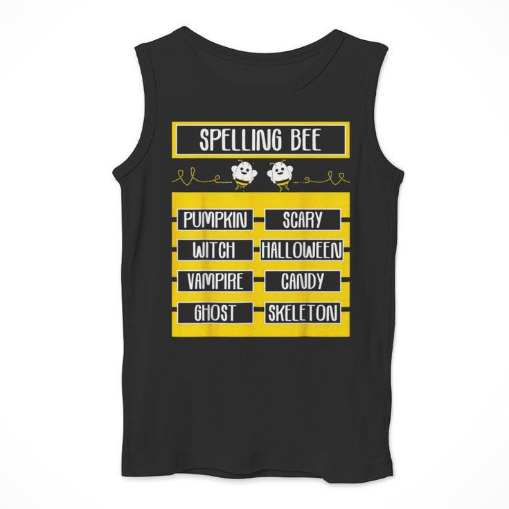 Spelling Bee Halloween Teachers Bee Spelling Competition Men Tank Top, funny design Spelling Bee Halloween Teachers Bee Spelling Competition Men Tank Top, funny design