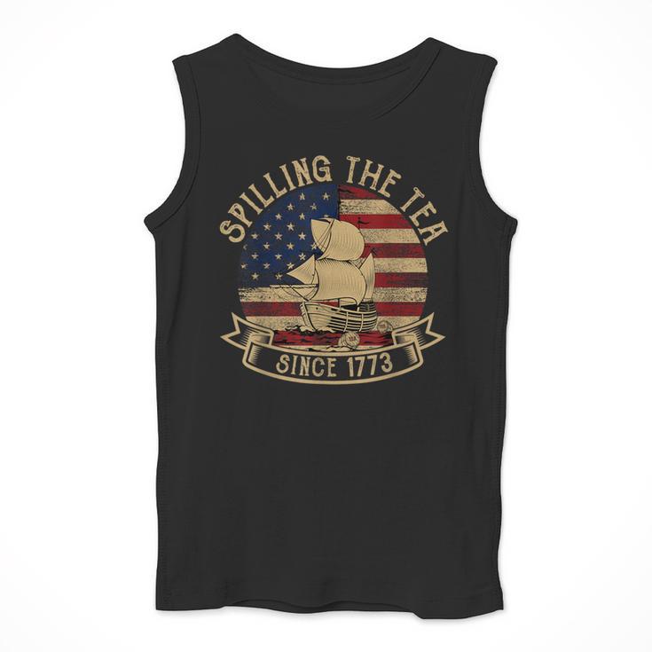 Spilling The Tea Since 1773 American History Teacher Vintage Men Tank Top, History Teacher Gifts, funny design Spilling The Tea Since 1773 American History Teacher Vintage Men Tank Top, History Teacher Gifts, funny design