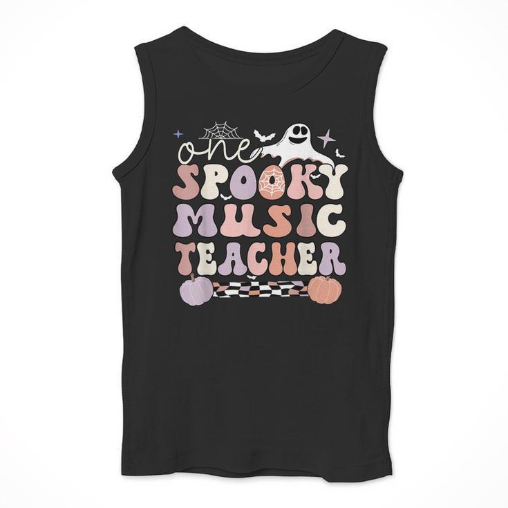 Spooky Music Teacher Halloween Music Teaching Men Women Men Tank Top, funny design