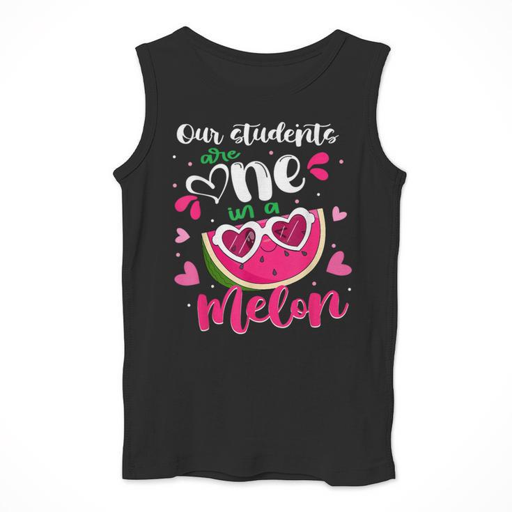 Our Students Are One In A Melon Teacher Watermelon Summer Men Tank Top, funny design