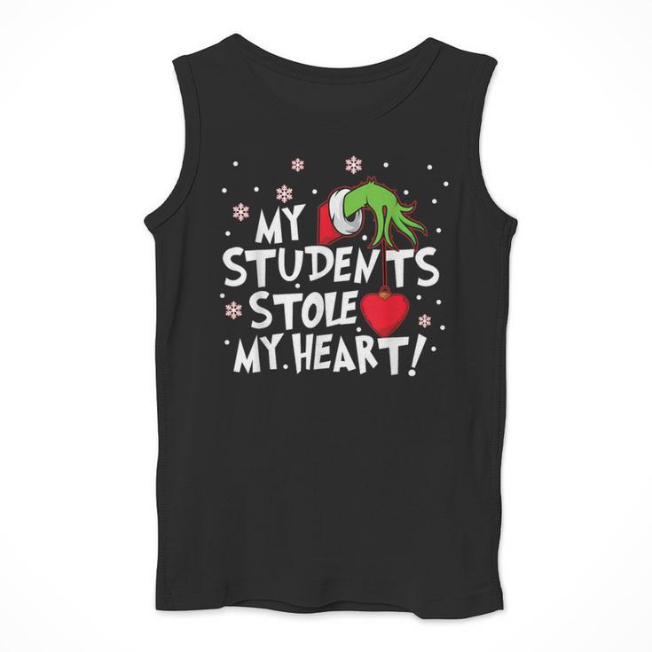 My Students Stole My Heart School Teacher Christmas Men Women Kids Men Tank Top, funny design