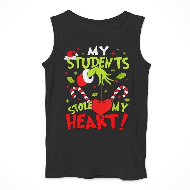 My Students Stole My Heart Teacher Holiday Merry Christmas Men Tank Top, funny design My Students Stole My Heart Teacher Holiday Merry Christmas Men Tank Top, funny design