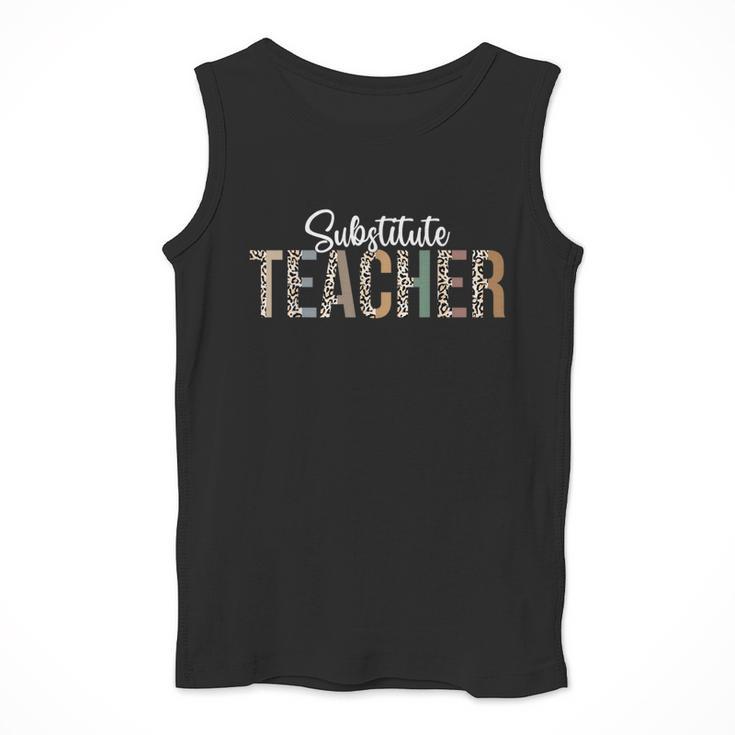 Substitute Teacher Supplies For Teachers Leopard For Men Women Men Tank Top, funny design Substitute Teacher Supplies For Teachers Leopard For Men Women Men Tank Top, funny design