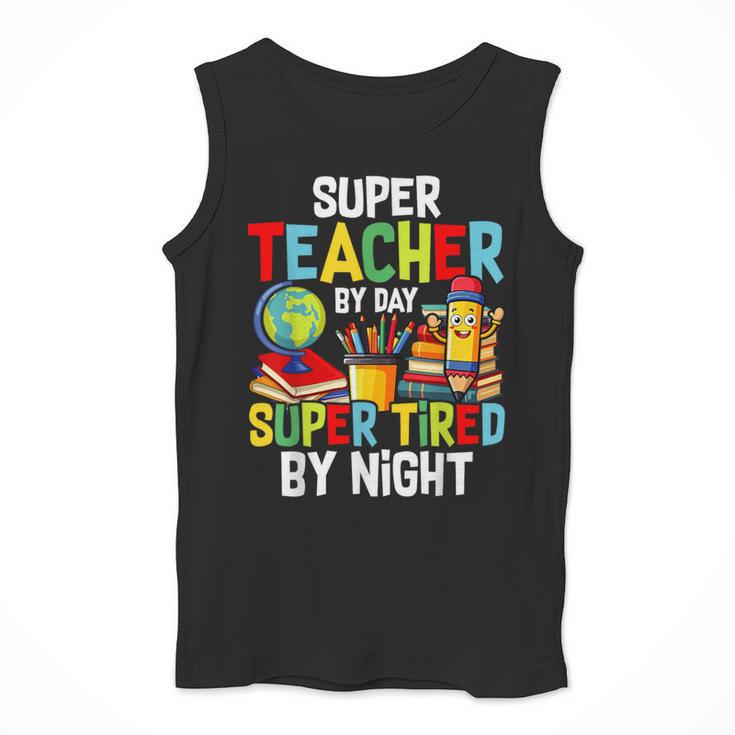 Super Teacher By Day Super Tired By Night Men Tank Top, Super Teacher Gifts, funny design Super Teacher By Day Super Tired By Night Men Tank Top, Super Teacher Gifts, funny design